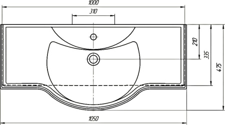 Раковина Misty Классик 1050 4640021060926