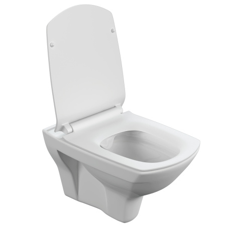 Подвесной унитаз безободковый Cersanit CARINA XL Clean On DPL EO slim S-MZ-CARINA-XL-COn-S-DL-w