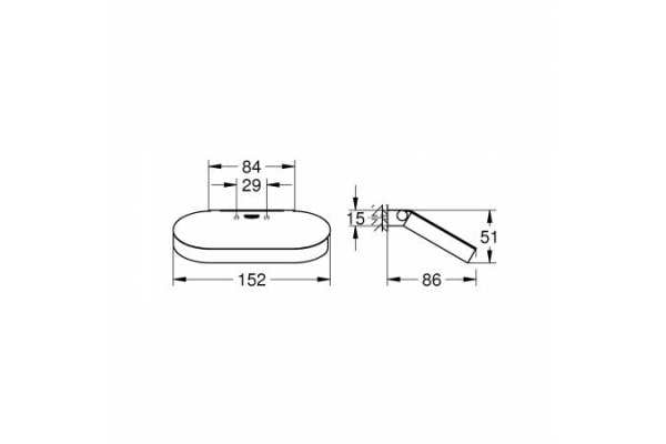 Держатель для туалетной бумаги GROHE Selection 41069 GL0 (41069GL0) холодный рассвет глянец