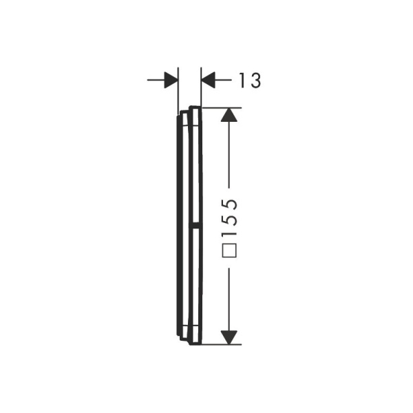 Переключатель потоков на 3 положения Hansgrohe ShowerSelect Comfort Q 15587670 черный матовый