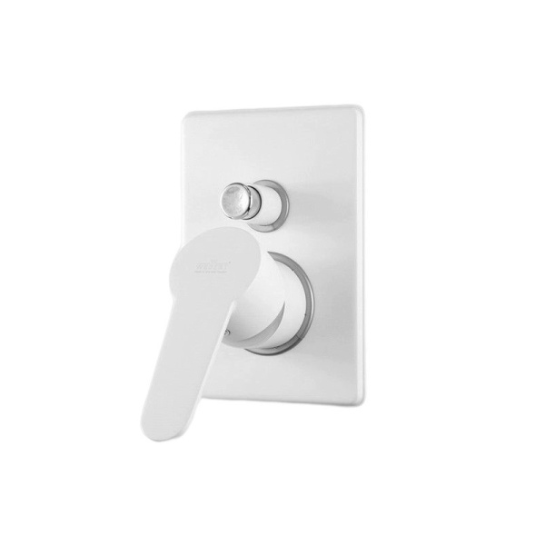 Смеситель для душа встраиваемый Webert Sax Evolution SE860101740, белый Смеситель для душа встраиваемый Webert Sax Evolution SE860101740, белый