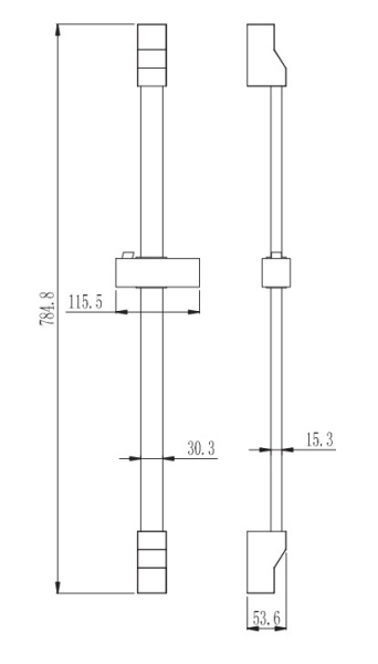 Душевая штанга Esko SR725Q