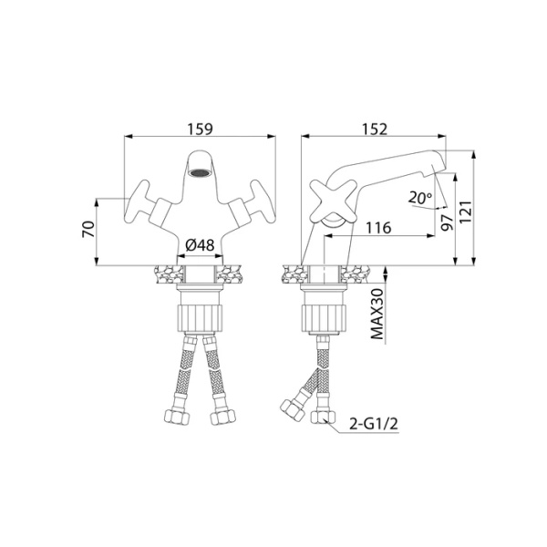 Смеситель для умывальника IDDIS Acros (ACRSB00i01)