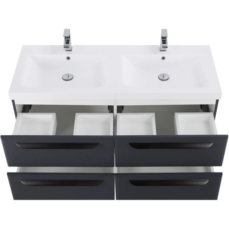 Тумба под раковину Cezares ECO-1200-4C-SO-2-GR-P Grafito без ручек