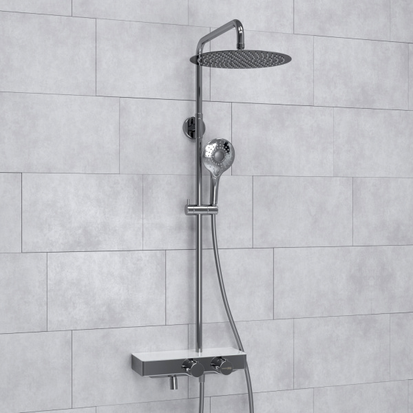 Душевая система WasserKRAFT A113.116.101.CH Thermo