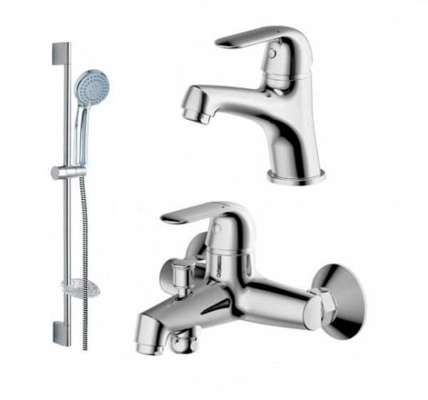 Комплект для ванной комнаты Bravat Simple 3 в 1 F00316C