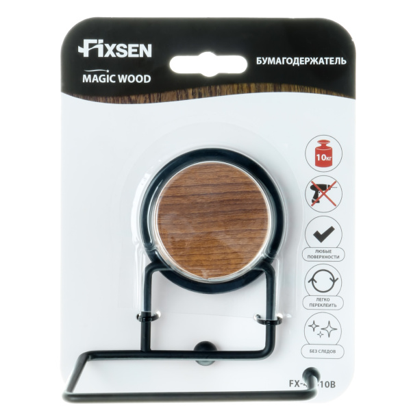 Бумагодержатель Fixsen без крышки MAGIC WOOD FX-46010B