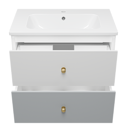 Тумба под раковину  Brevita Анастейша 80  Ана-06080-01-012Я