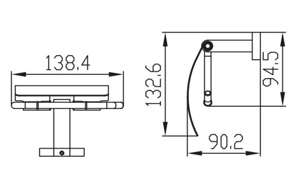 Держатель туалетной бумаги KAISER хром (нерж) (KH-2010)