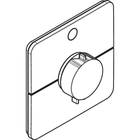Термостат для душа Hansgrohe ShowerSelect Comfort Q 15581670 черный матовый 