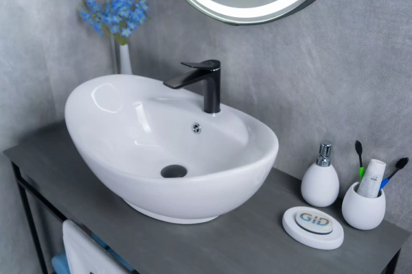 Раковина накладная (59х39) Gid N9018