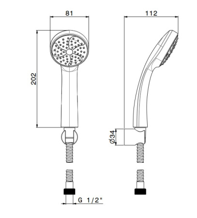 Душевой набор Kerama Marazzi Piano 852KM.21.018