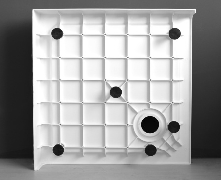 Душевой поддон (80х80) CEZARES TRAY-SMC-A-80-550-150-W