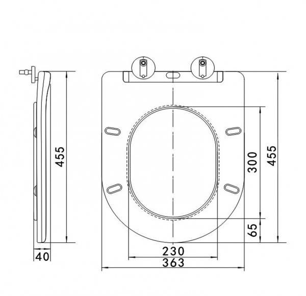 Сиденье для унитаза с микролифтом из дюропласта Art&Max Napoli AM100SC