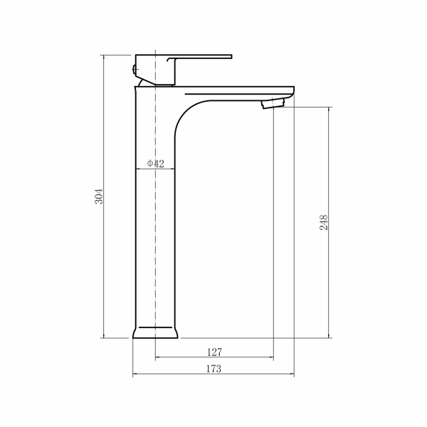 Смеситель для раковины FASHUN A51219-17 Смеситель для раковины FASHUN A51219-17