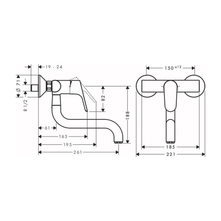 Смеситель для кухни Hansgrohe Focus M41 31825000 хром