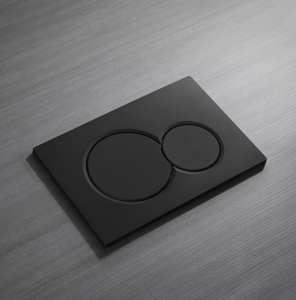 Кнопка смыва для инсталляции механическая WONZON & WOGHAND, черный матовый WW-IB232-MB