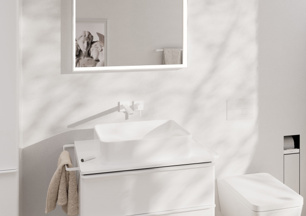 Смеситель для раковины встраиваемый Hansgrohe Tecturis E 73051700 белый матовый
