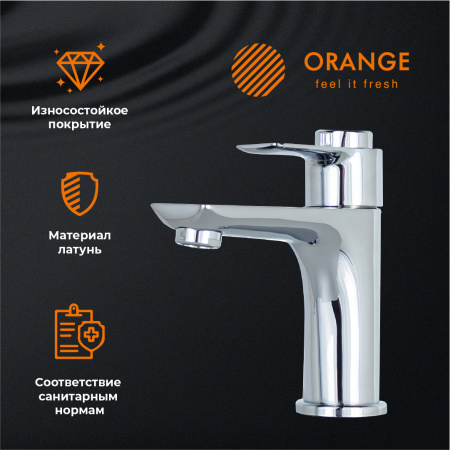 Смеситель для раковины с термостатом Orange Thermo T19-021crхром