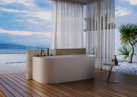 Акриловая ванна (150х75) ABBER AB9496-1.5 L без гидромассажа, белый