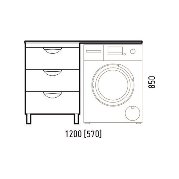 Тумба напольная Corozo Алиот 120 SD-00000597