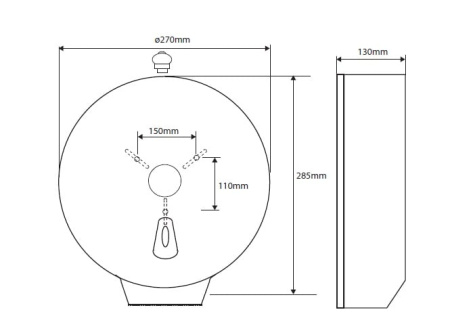 Диспенсер для туалетной бумаги Bemeta Hotel 121112056