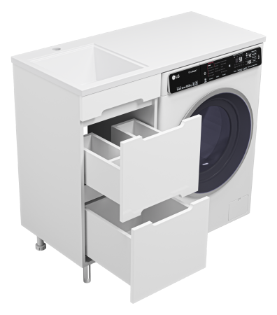 Тумба под стиральную машину Misty Байкал 40 Э-Бай06040-022Я