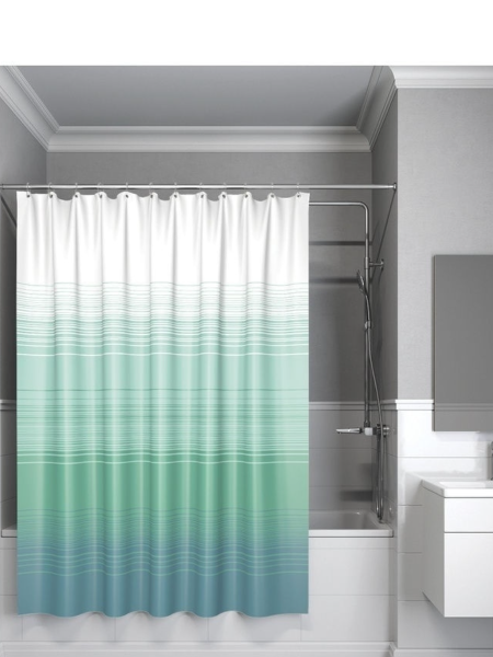 Штора для ванной комнаты IDDIS Horizon 200*200 см Blue Horizon (301P20RI11)