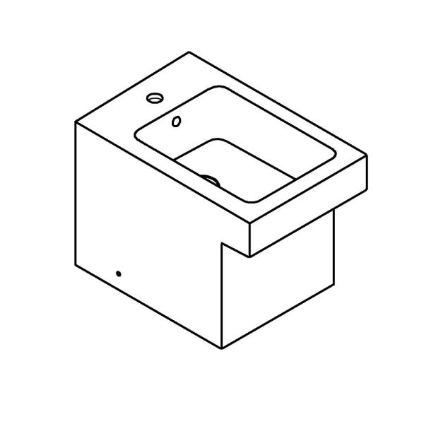 Биде напольное приставное GROHE Cube Ceramic 39487 00H (3948700H)