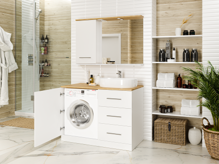 Тумба под стиральную машину Misty Респект 120  правая Э-Рес01120-13ЯП