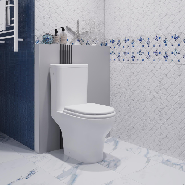 Унитаз-компакт безободковый Opadiris Палермо OS24721 крышка бачка керамика