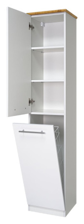 Пенал с бельевой корзиной  Misty Респект 35  Э-Рес05035-01ПрЛ левый