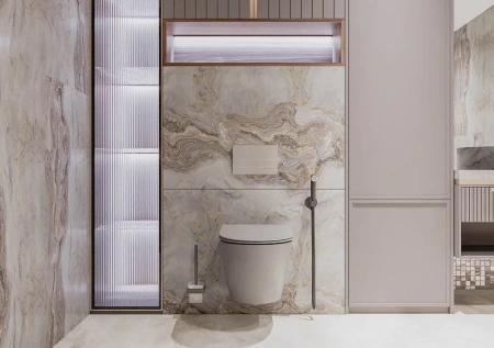 Унитаз подвесной безободковый Veconi Moro VMO-48TGrT с сиденьем микролифт, торнадо