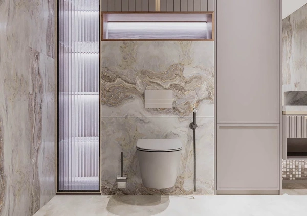 Унитаз подвесной безободковый Veconi Moro VMO-48TGrT с сиденьем микролифт, торнадо