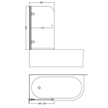 Душевое ограждение Devon&Devon Savoy CQS80TSCR