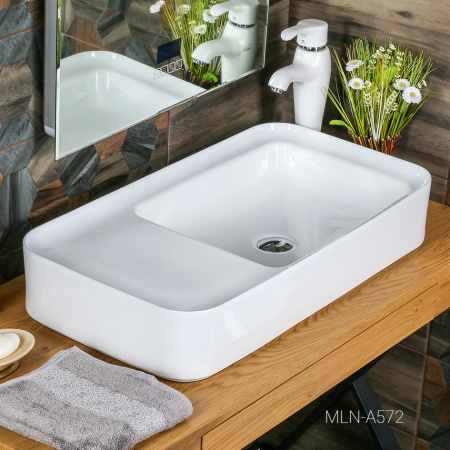 Раковина накладная (76,5х41) Melana A572-805