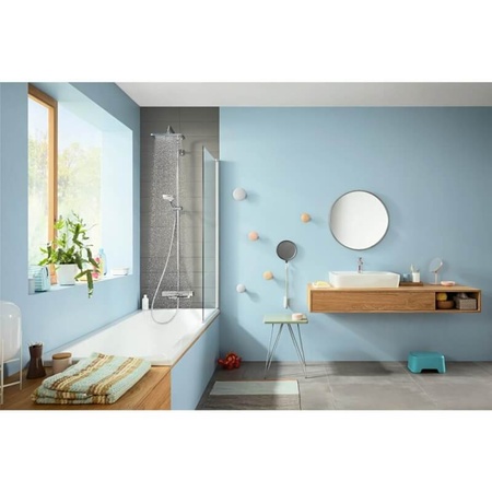 Душевая система с термостатом для ванны Hansgrohe Croma E Showerpipe 280 1jet 27687000 хром