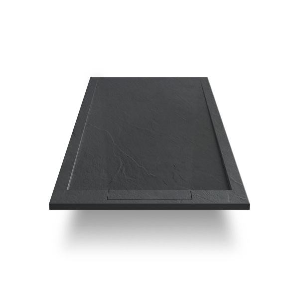 Душевой поддон из искусственного камня (120х80) Vincea VST-4SRL8012A, антрацит