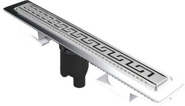 Душевой лоток Berges Wasserhaus B1 Antik 500 (в пол) 091023 хром глянец