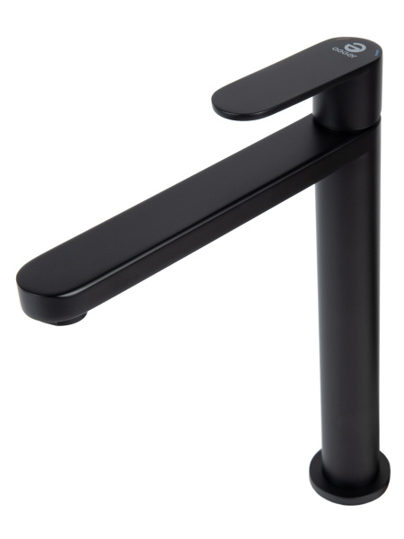 Смеситель для накладной раковины однорычажный высокий Agger Sweet A2712144 черный матовый