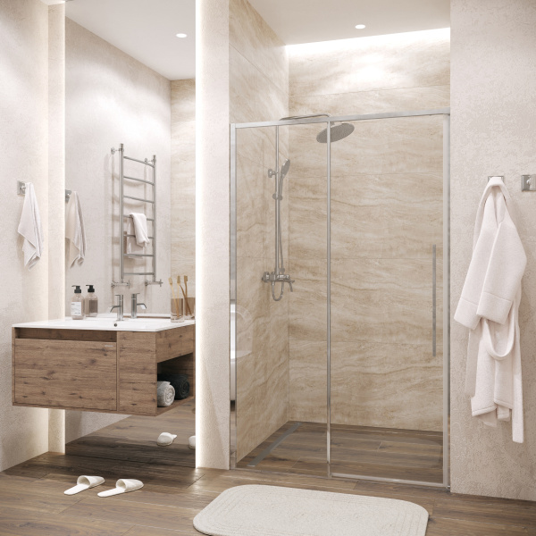 Душевая дверь (140х195) Grossman Galaxy 100.K33.01.140.10.00, раздвижная