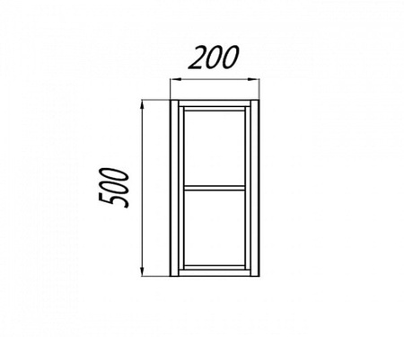 Шкаф навесной Акватон Брук 1A201201BCDF0