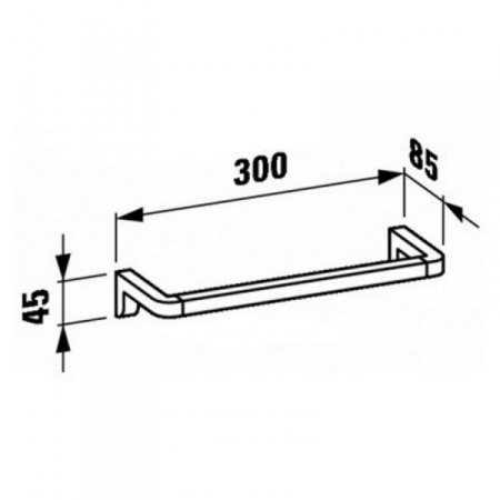 Полотенцедержатель Laufen LB3 3.8168.1.004.000.1
