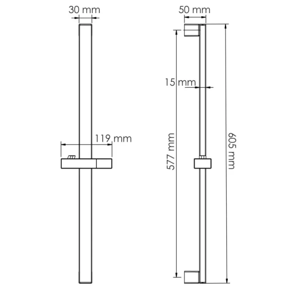 Душевая штанга WasserKRAFT Havel A318