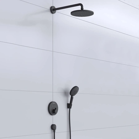 Душевой комплект с термостатом Hansgrohe Raindance S 240 1jet PowderRain 27959670 хром