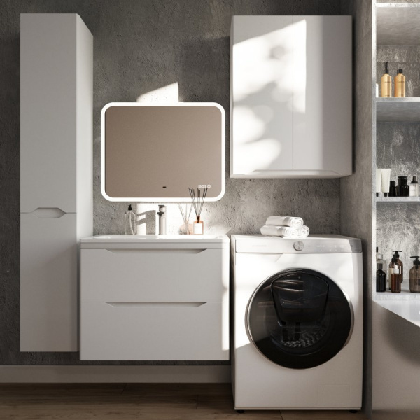 Шкаф подвесной Style Line Марелла мини 60 Люкс Plus СС-00002424 белый матовый