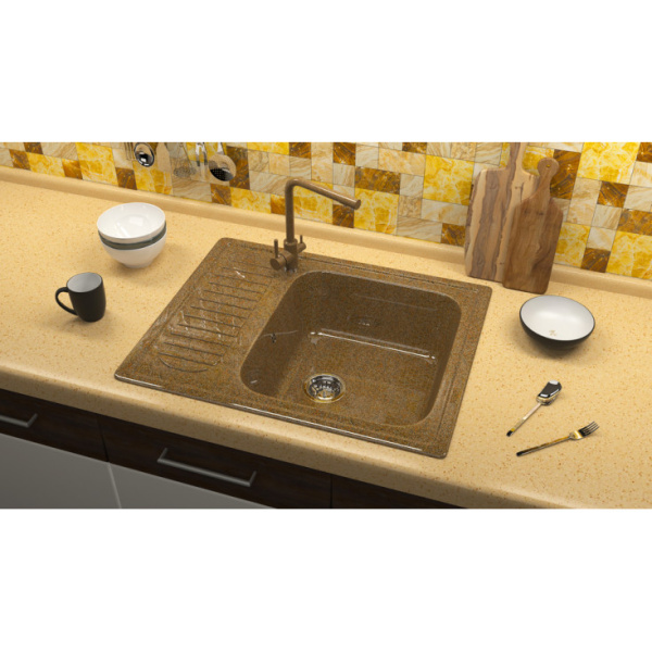 Кухонная мойка Marrbaxx Арлин Z15 Z015Q009 коричневый