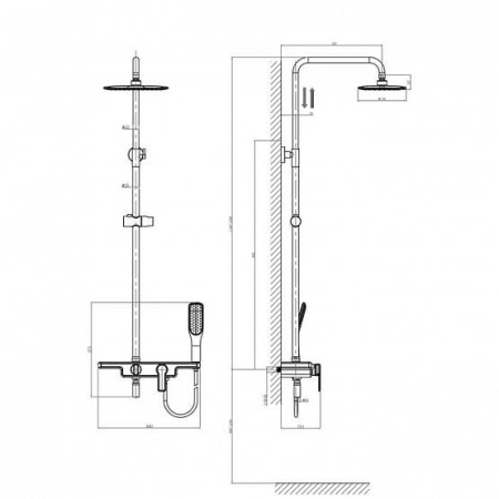 Душевая система D&K DA1453712B13
