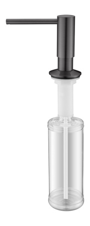 Дозатор для жидкого мыла Paulmark  Decus D004-GM вороненая сталь