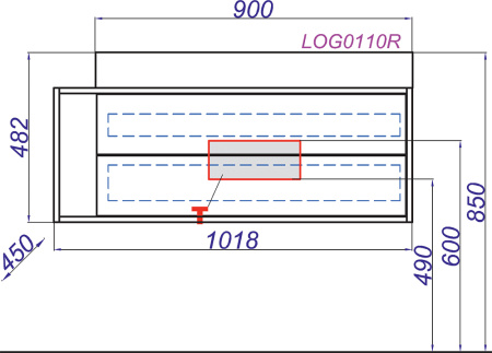 Тумба под раковину Aqwella Clarberg Logic 100 R LOG0110R
